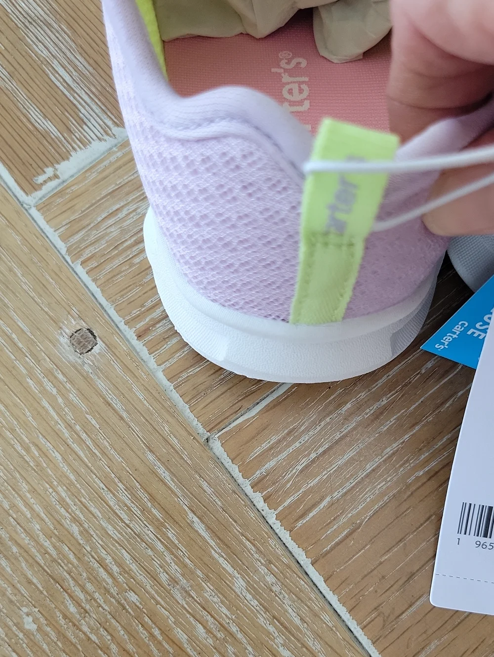 Carter's Toddler Girl Light Up Sneakers Shoes Lilac Size 11 NWT